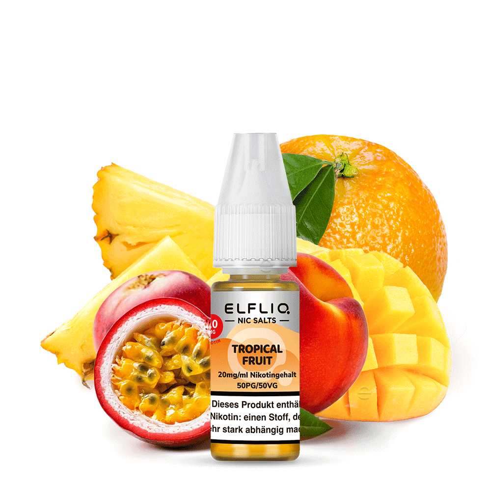 Elfliq by Elfbar Nikotinsalz - Tropical Fruit - Liquid 20mg 10ml