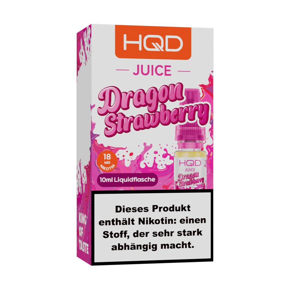 HQD Juice Nikotinsalz - Dragon Strawberry - 10ml Liquid 18mg