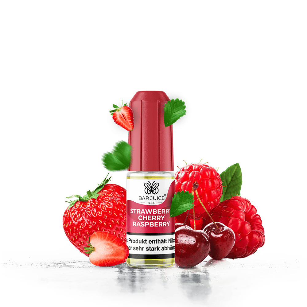 Bar Juice 5000 Nikotinsalz - Strawberry Cherry Raspberry - Liquid 10mg 10ml