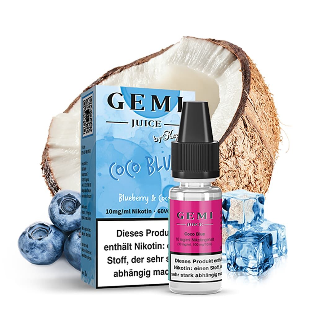 Gemi Juice Nikotinsalz - Coco Blue - 10mg Liquid 10ml