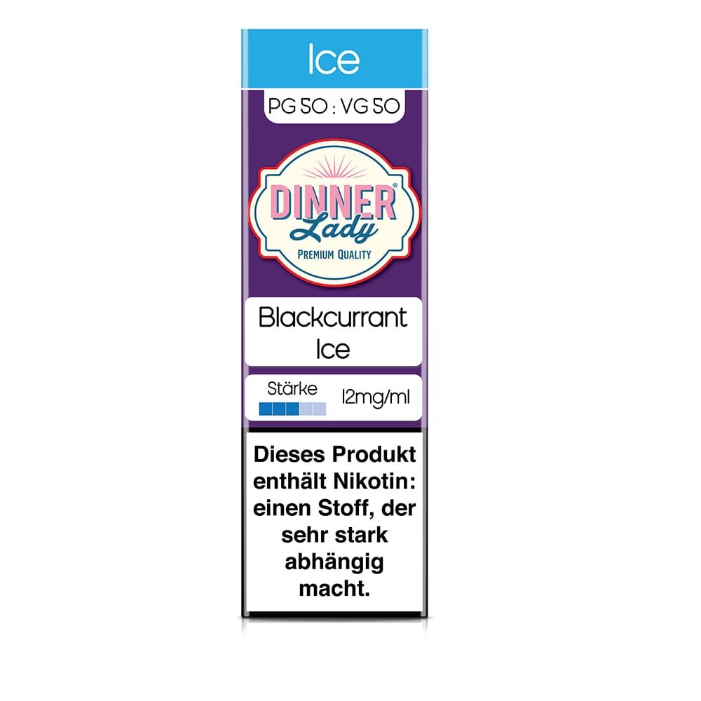 Dinner Lady Liquid - Blackcurrant Ice - 50/50 10ml 12mg