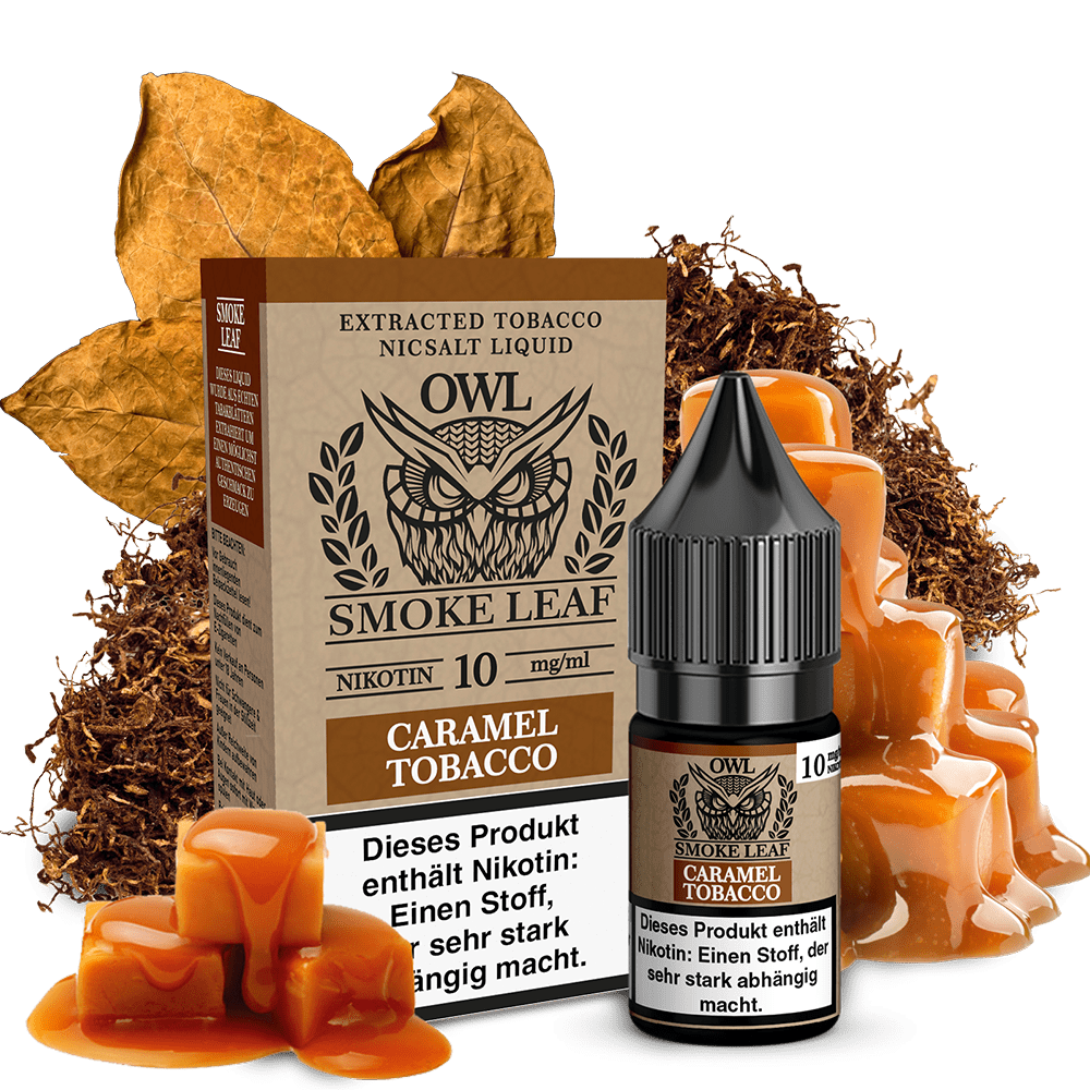 OWL Smoke Leaf Nikotinsalz - Caramel Tobacco - 10ml Liquid 10mg