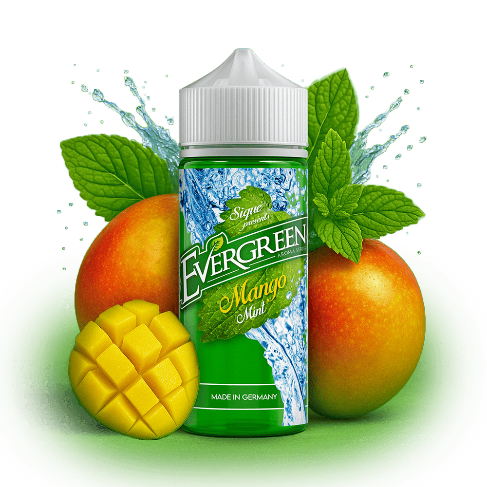 Evergreen Longfill - Mango Mint - 8ml Aroma in 120ml Flasche