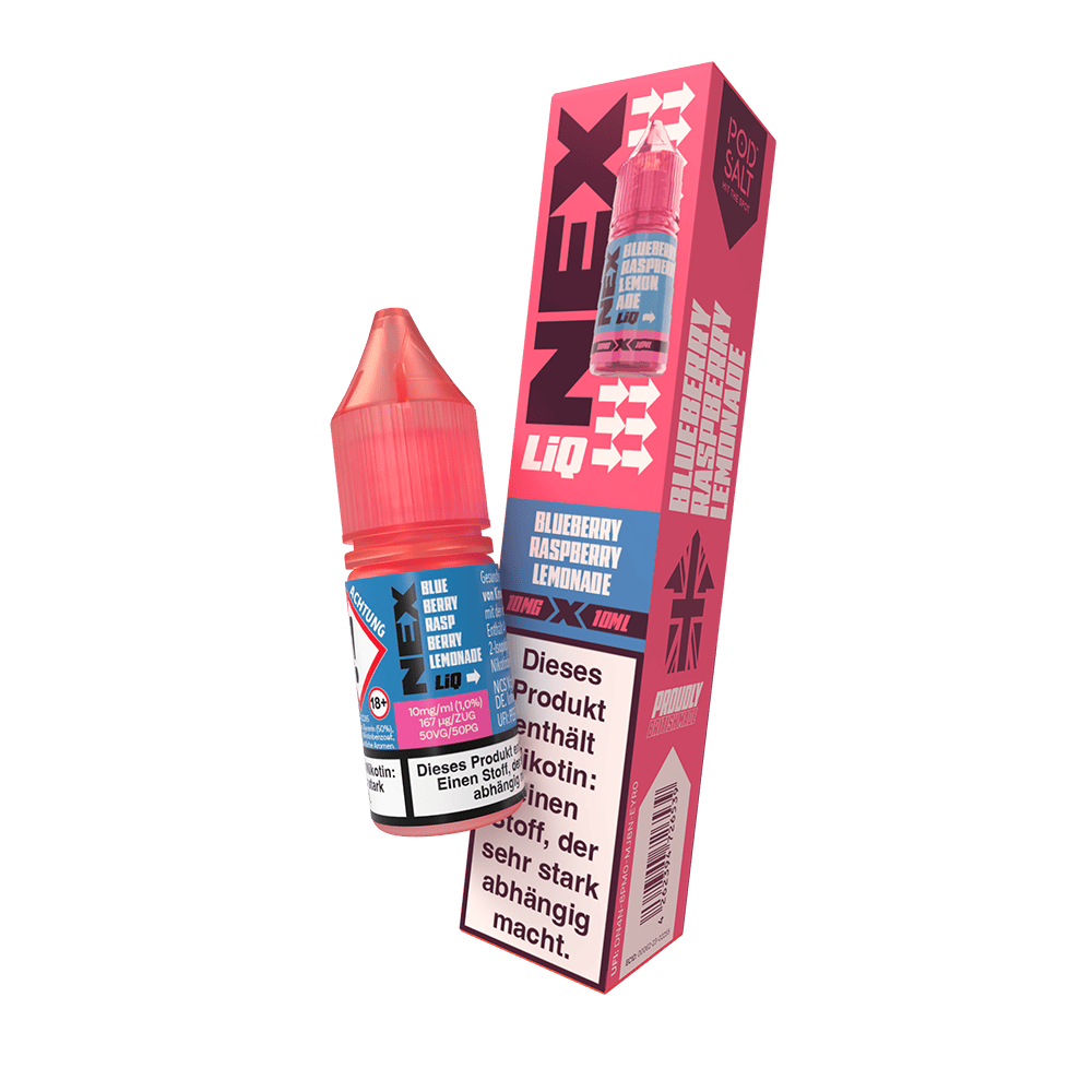 Nex Liq Nikotinsalz - Blueberry Raspberry Lemonade - 10mg Liquid 10ml