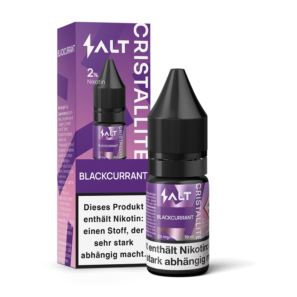 SALT Cristallite Nikotinsalz - Blackcurrant - 10ml Liquid 20mg