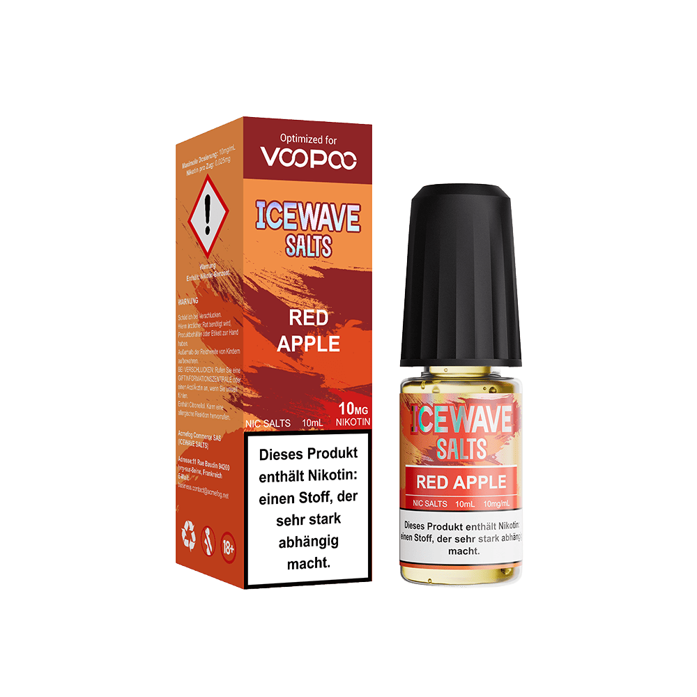 Icewave Nikotinsalz - Red Apple - 10ml Liquid 10mg