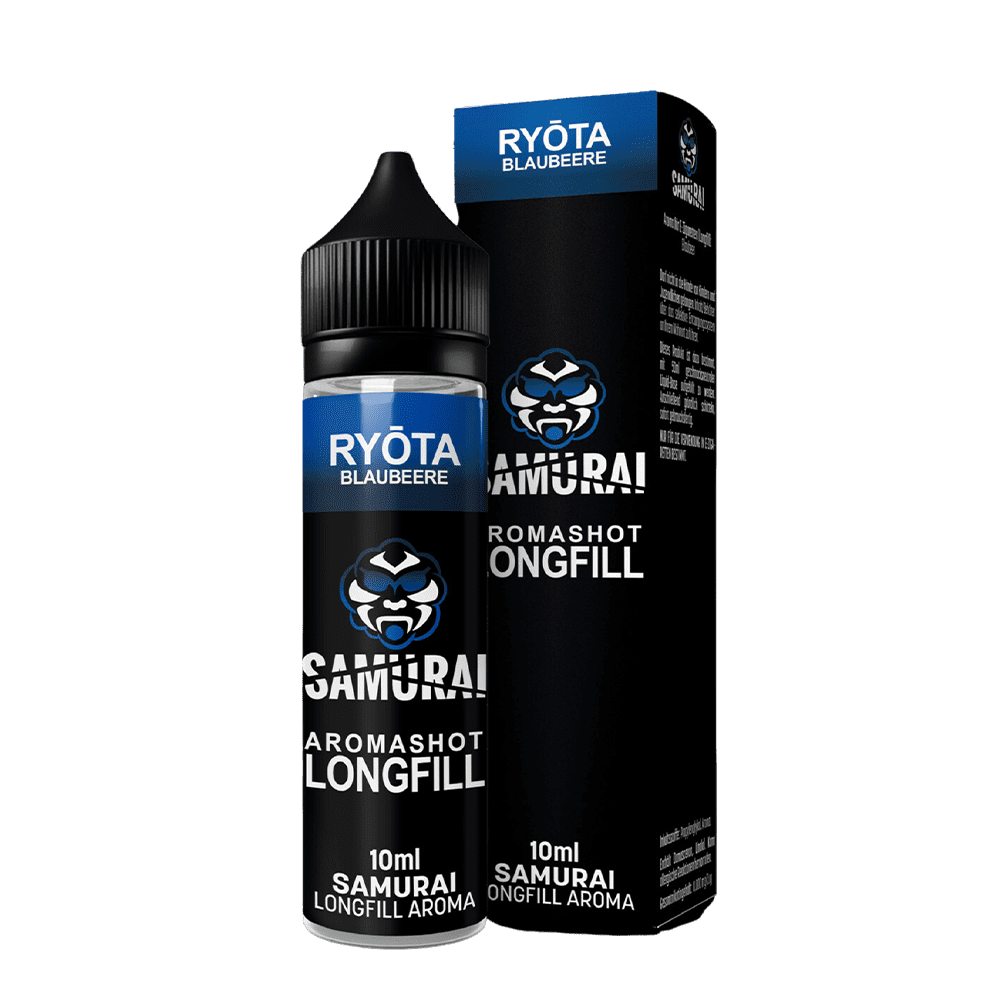 Samurai Longfill - Ryota Blaubeere - 10ml Aroma in 60ml Flasche