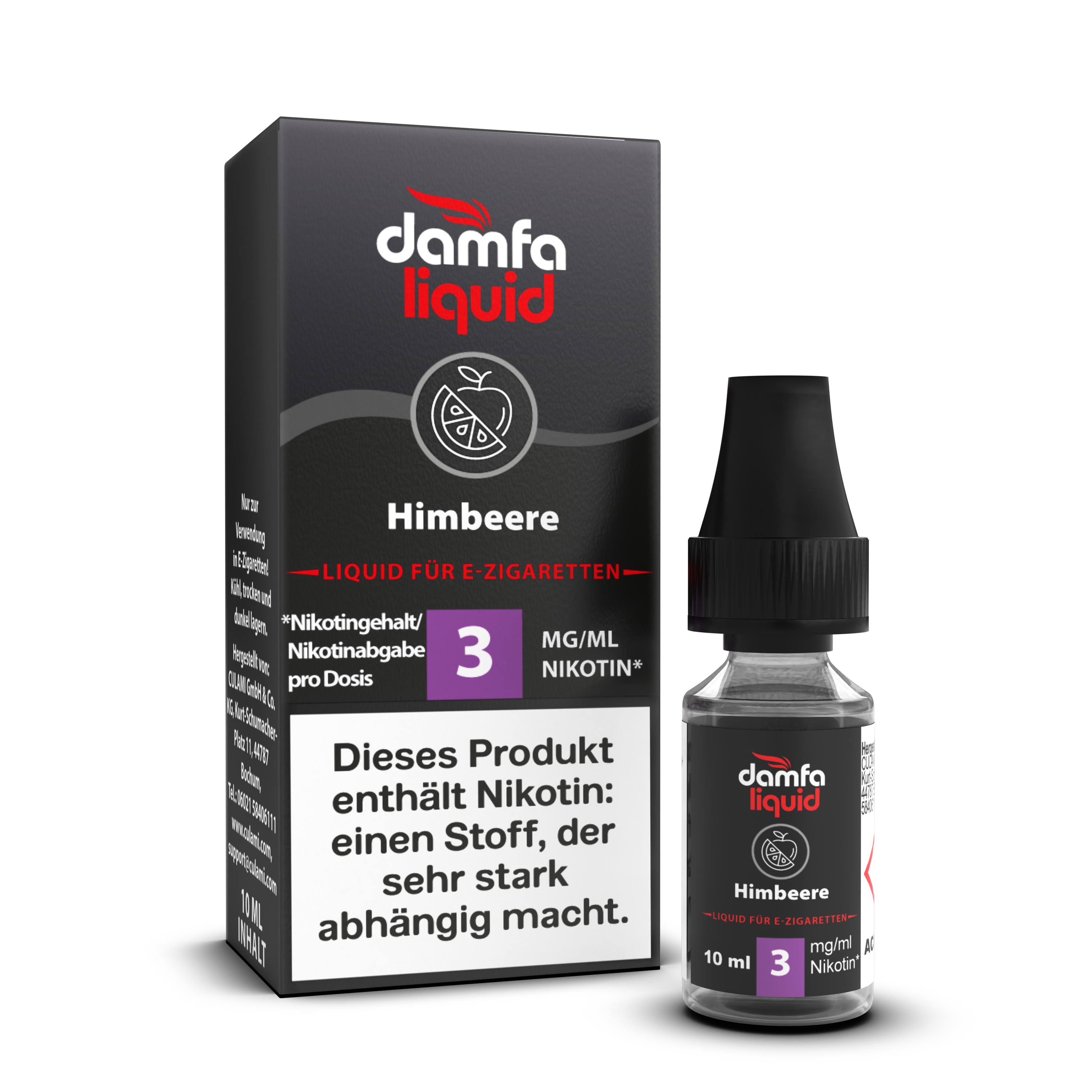 damfaliquid Himbeere V2 3mg 10ml