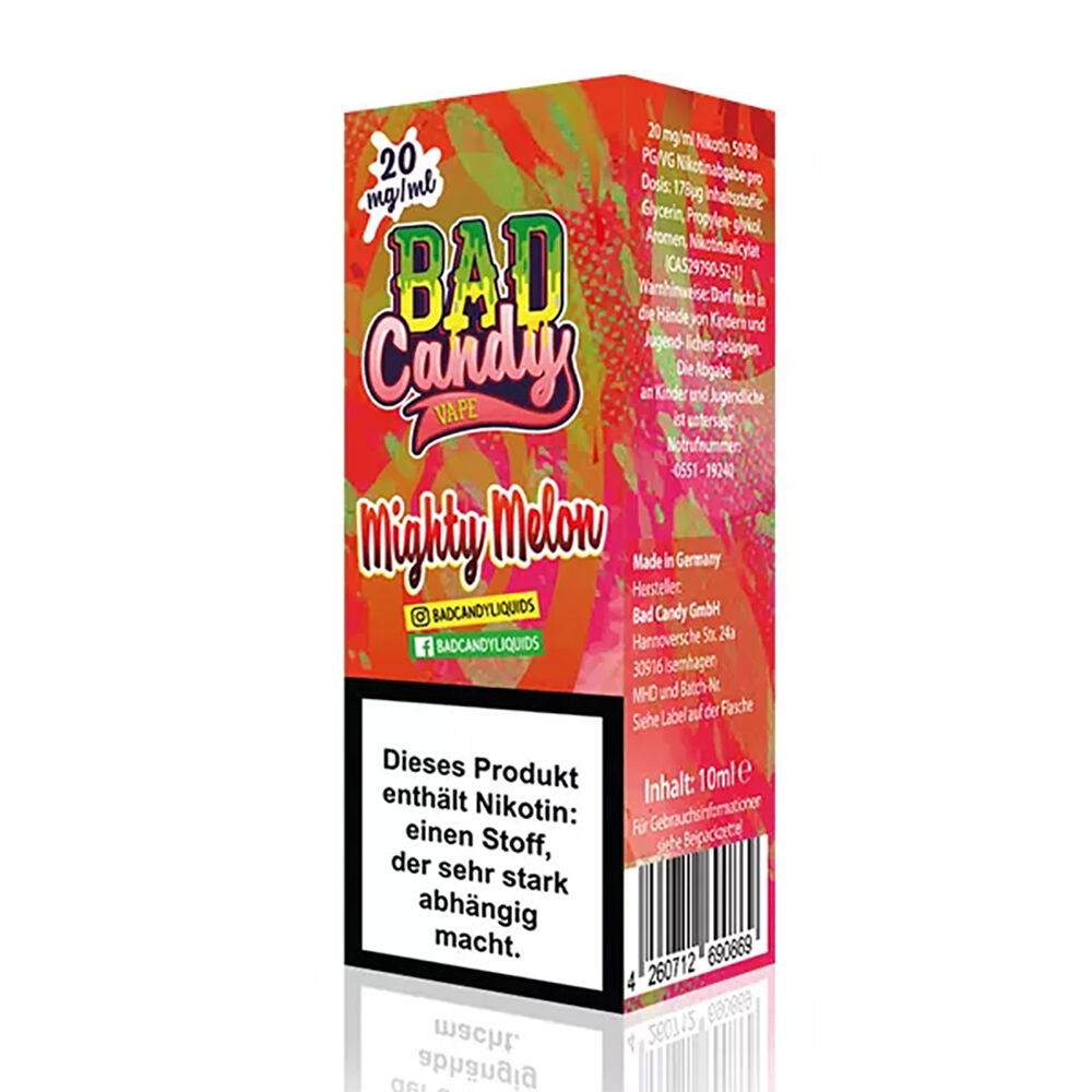 Bad Candy Nikotinsalz - Mighty Melon - 10ml Liquid 20mg