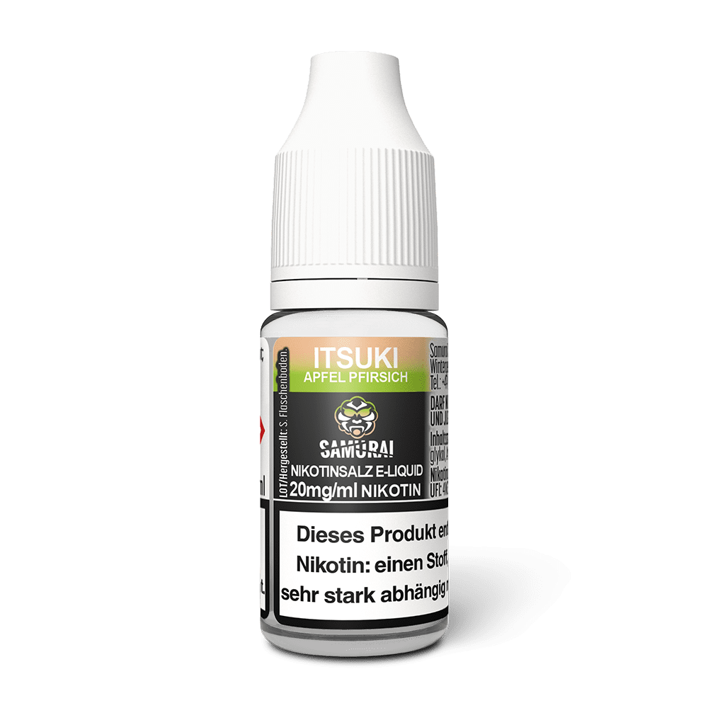 Samurai Nikotinsalz - Itsuki Apfel Pfirsich - Liquid 20mg 10ml