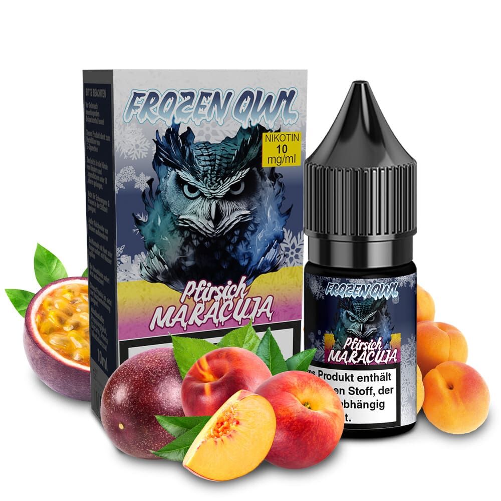 Frozen OWL Nikotinsalz - Pfirsich Maracuja - 10ml Liquid 10mg