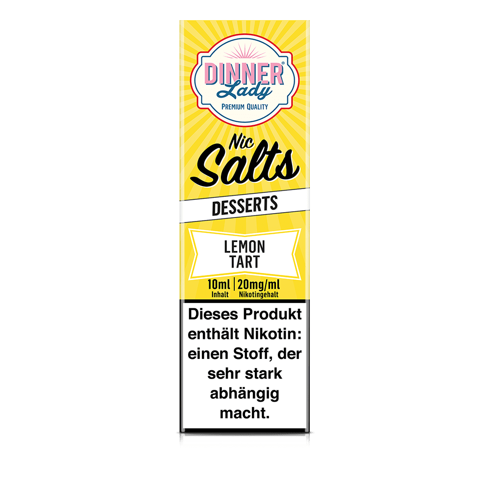 Dinner Lady Nikotinsalz - Lemon Tart - 50/50 10ml Liquid 20mg