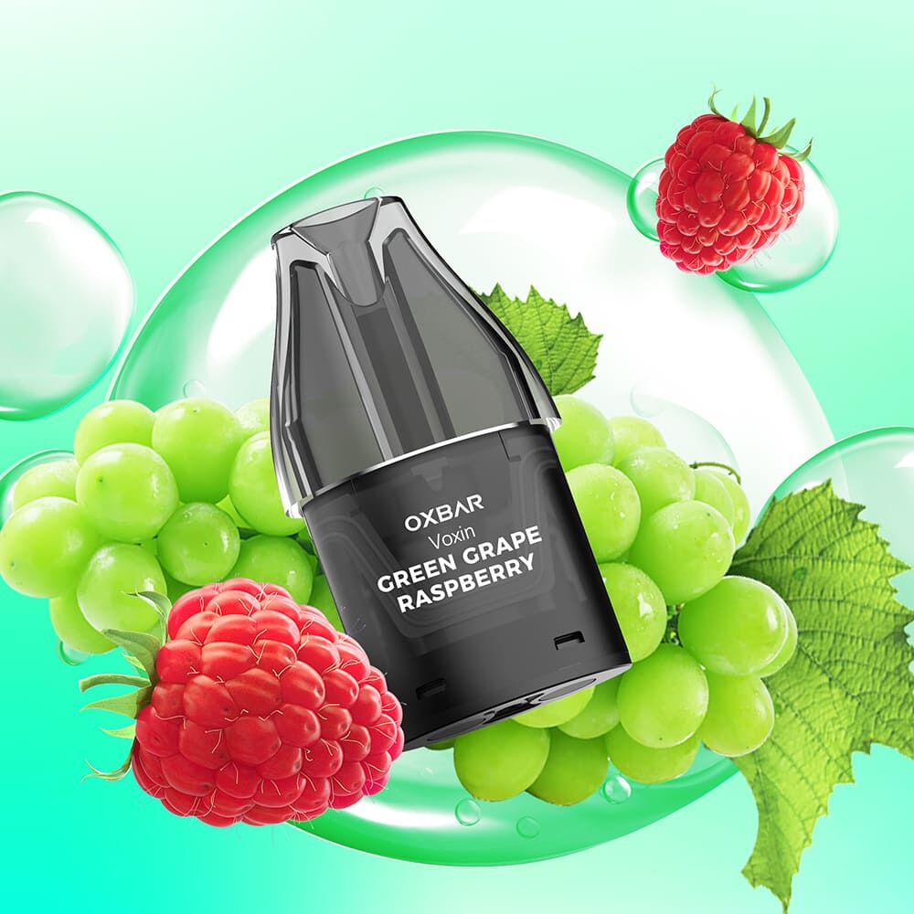 Oxbar Voxin Einweg Pod - Green Grape Raspberry - 20mg Nikotinsalz 2ml