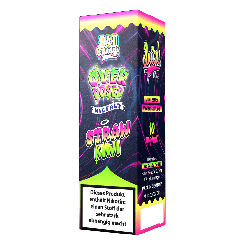 Bad Candy Nikotinsalz - Straw Kiwi - Overdosed 10ml Liquid 10mg