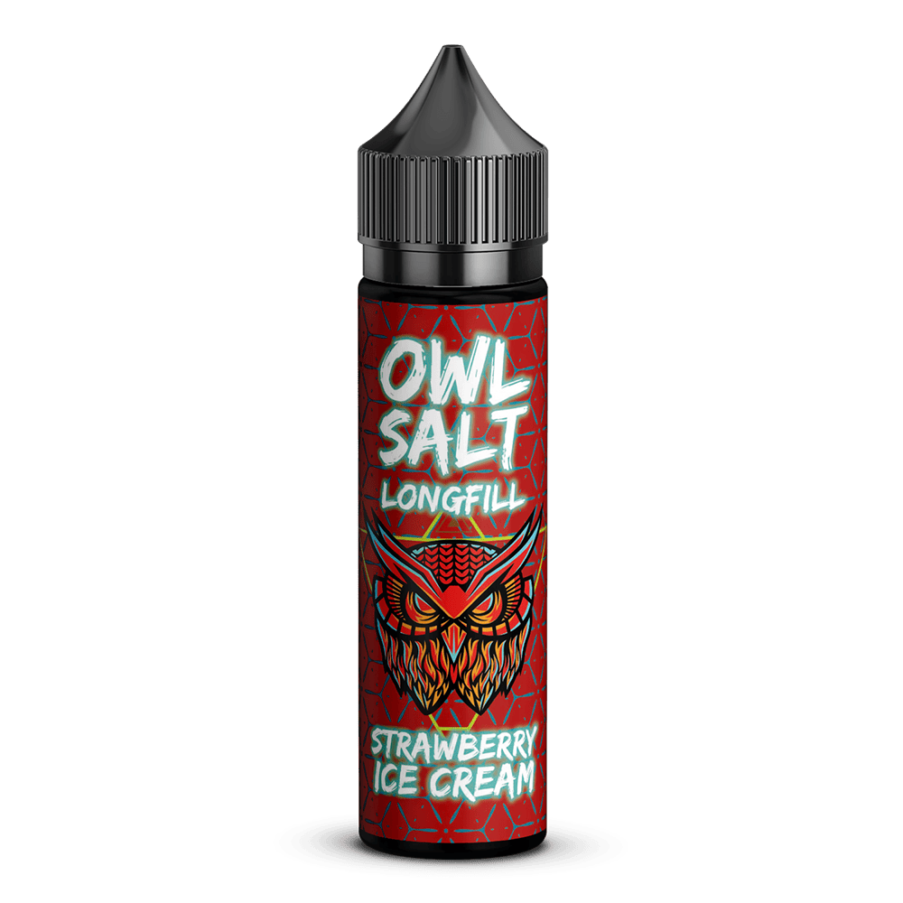 OWL Salt Aroma Longfill - Strawberry Ice Cream - 10ml in 60ml Flasche