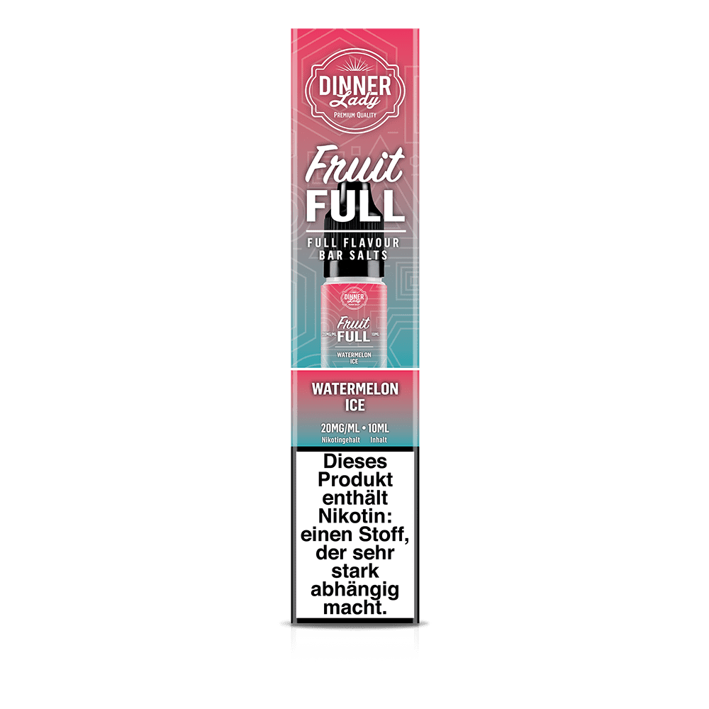 Dinner Lady Fruit Full Nikotinsalz - Watermelon Ice - 10ml Liquid 20mg