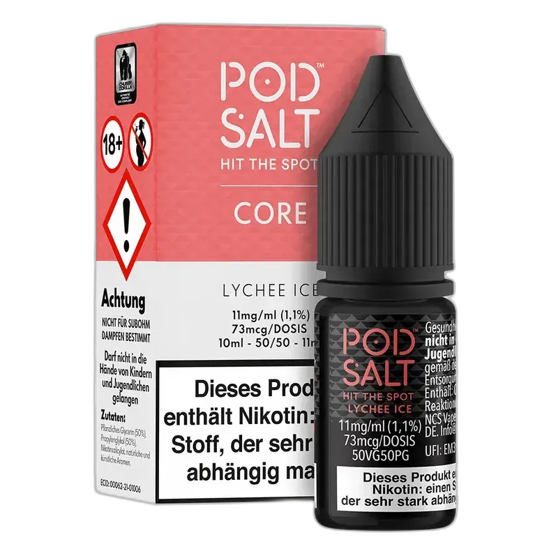 Pod Salt Core Nikotinsalz - Lychee Ice - 10ml Liquid 11mg