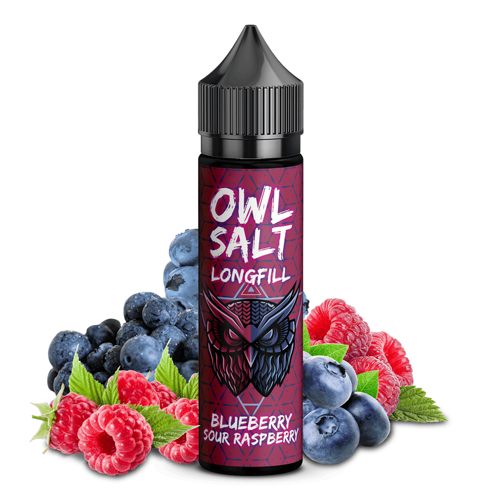 OWL Salt Aroma Longfill - Blueberry Sour Raspberry - 10ml in 60ml Flasche