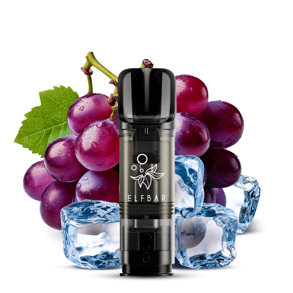 2x Elfbar Elfa Einweg Pod - Grape Ice - 20mg Nikotinsalz 2ml 2x Elfbar Elfa Einweg Pod - Grape Ice - 20mg Nikotinsalz 2ml