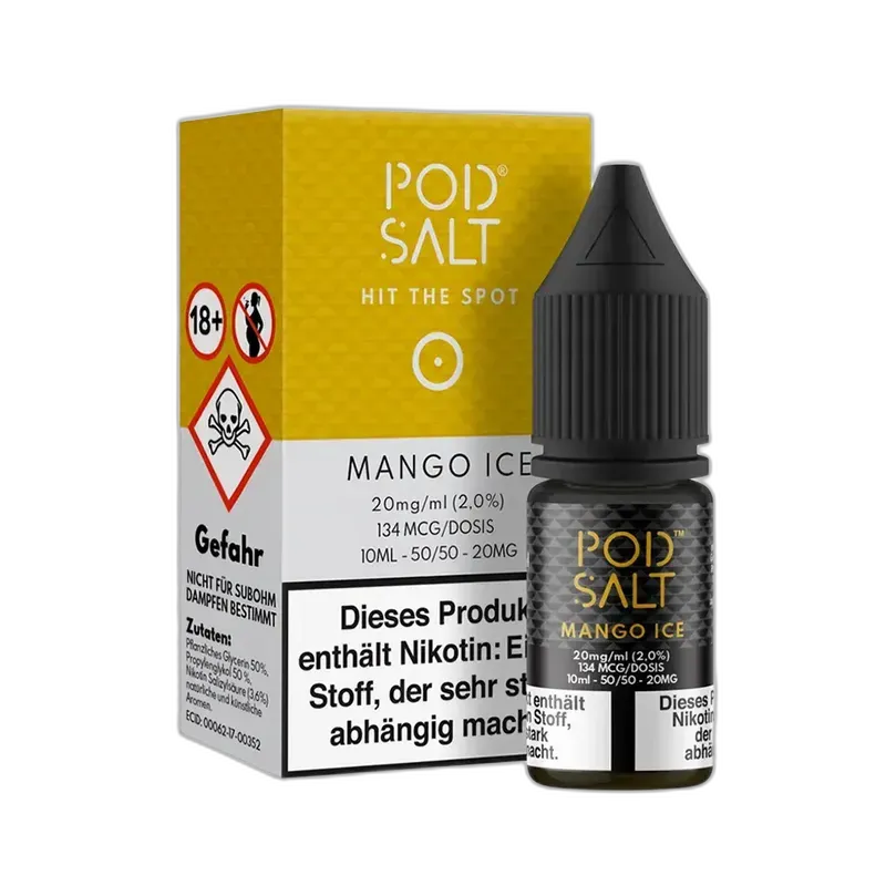 Pod Salt Core Nikotinsalz - Mango Ice - 10ml Liquid 20mg Pod Salt Core Nikotinsalz - Mango Ice - 10ml Liquid 20mg