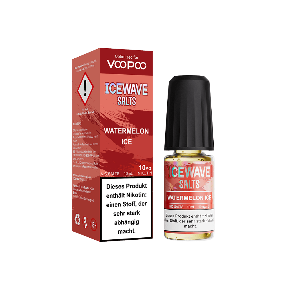 Icewave Nikotinsalz - Watermelon Ice - 10ml Liquid 10mg
