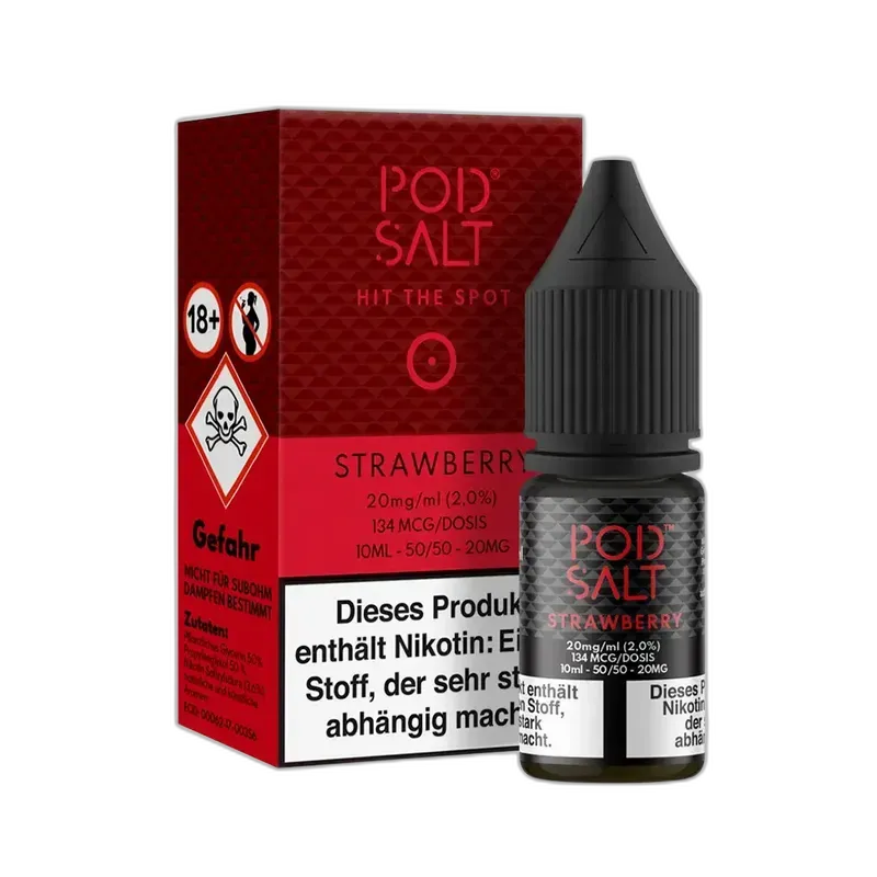Pod Salt Core Nikotinsalz - Strawberry - 10ml Liquid 20mg