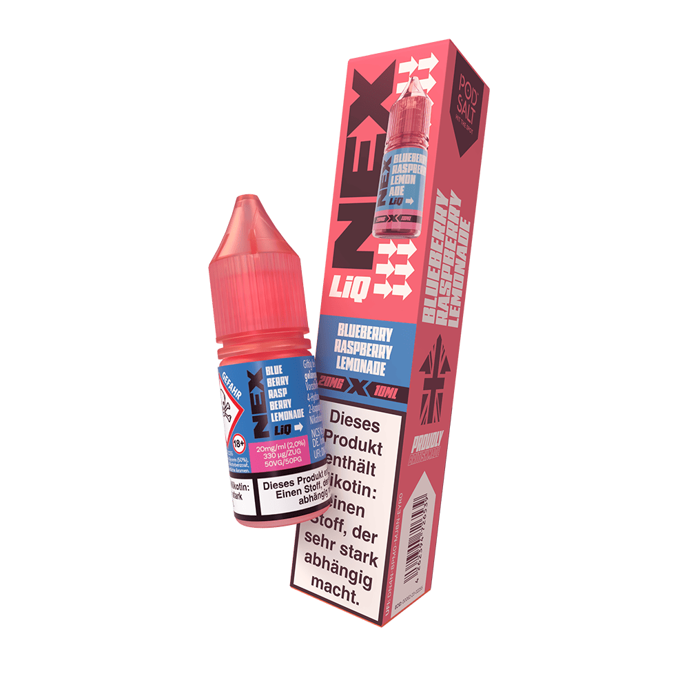 Nex Liq Nikotinsalz - Blueberry Raspberry Lemonade - 20mg Liquid 10ml Nex Liq Nikotinsalz - Blueberry Raspberry Lemonade - 20mg Liquid 10ml