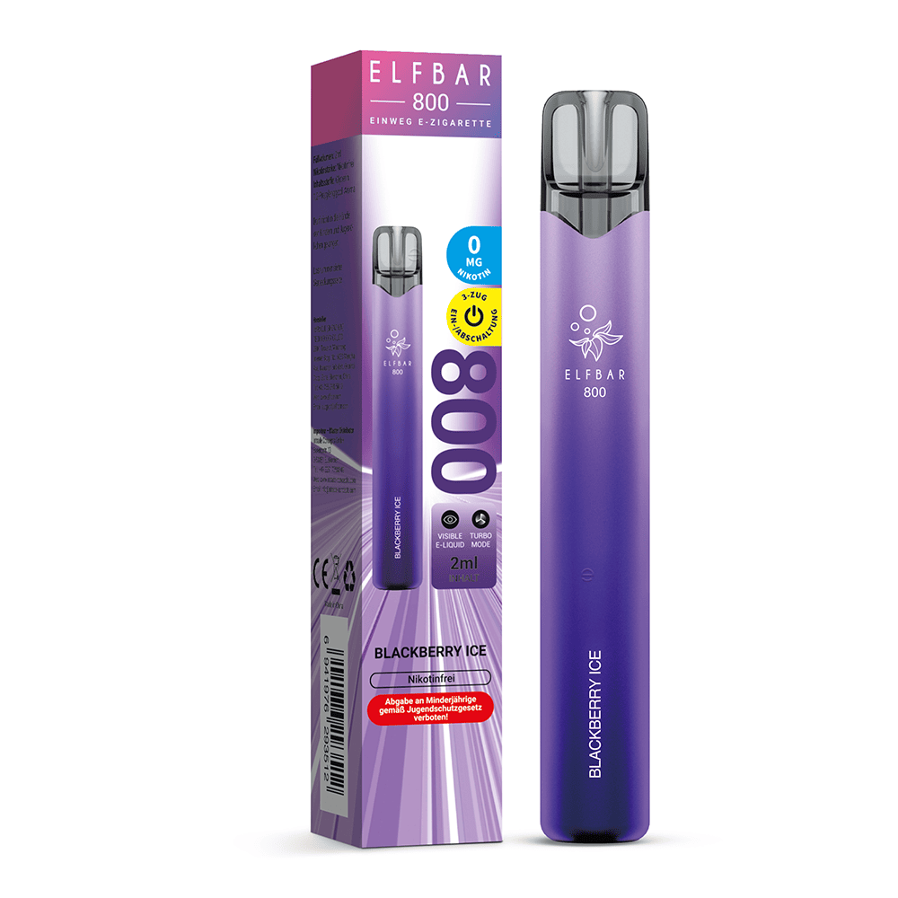 Elfbar 800 Einweg E-Zigarette - Blackberry Ice - 0mg
