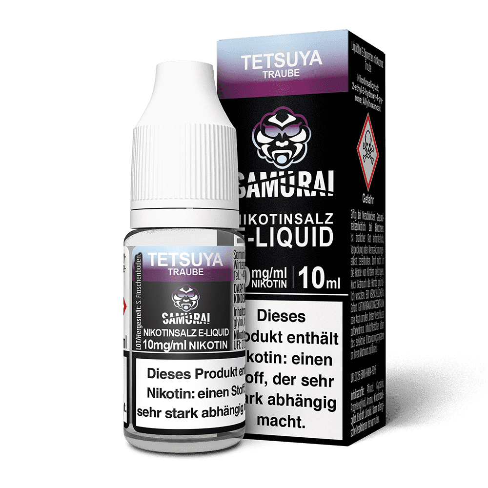 Samurai Nikotinsalz - Tetsuya Traube - Liquid 10mg 10ml
