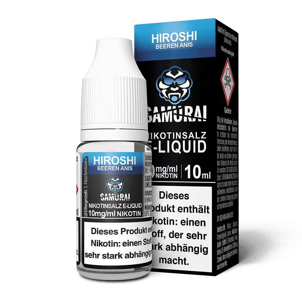 Samurai Nikotinsalz - Hiroshi Beeren Anis - Liquid 10mg 10ml