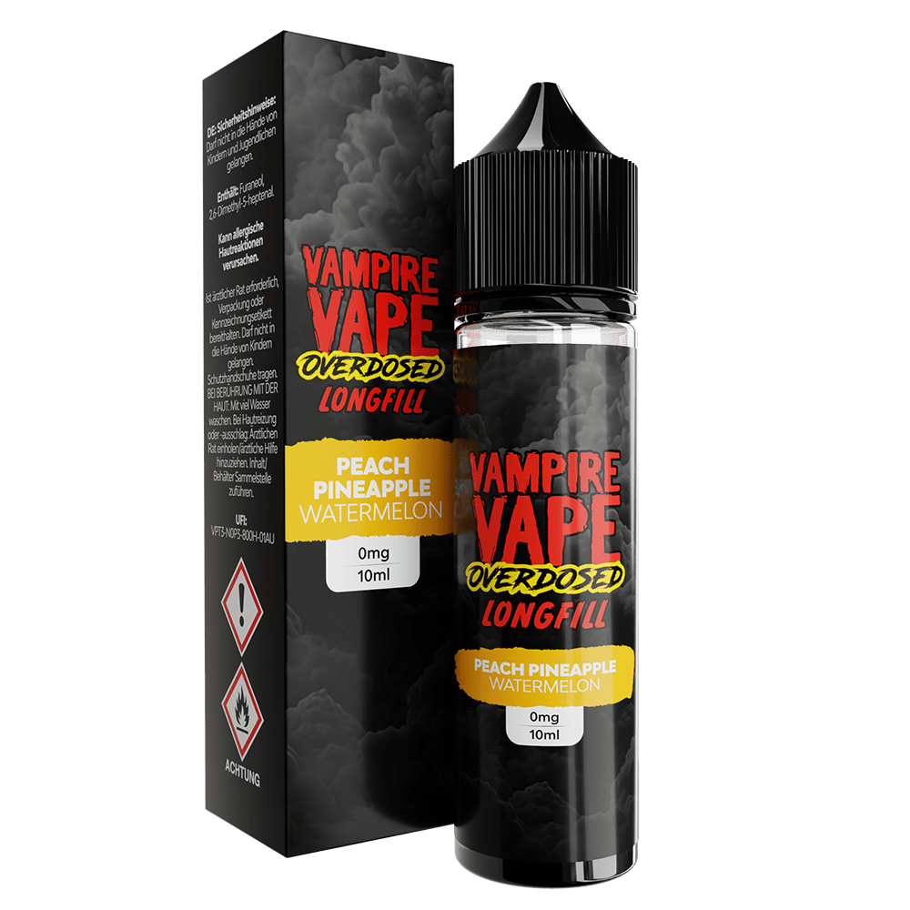 Vampire Vape Longfill - Peach Pineapple Watermelon - 10ml Aroma in 60ml Flasche