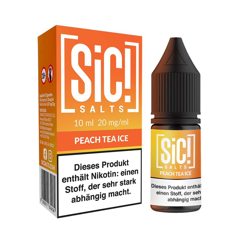SIC Nikotinsalz - Peach Tea Ice -10ml Liquid 20mg