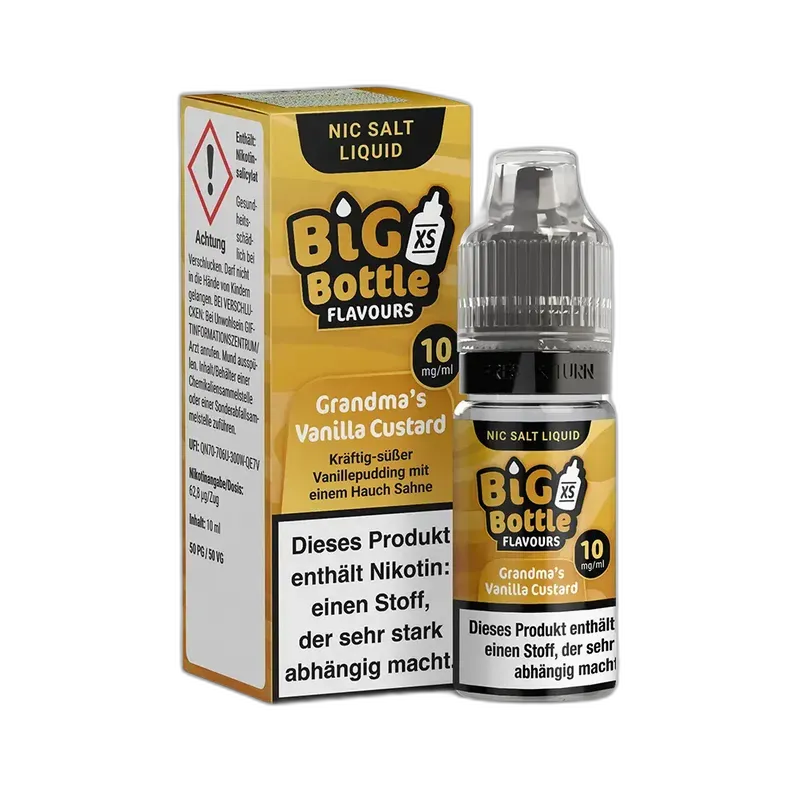 Big Bottle Flavours - Grandmas Vanilla Custcard - 10ml 10mg Nikotinsalz