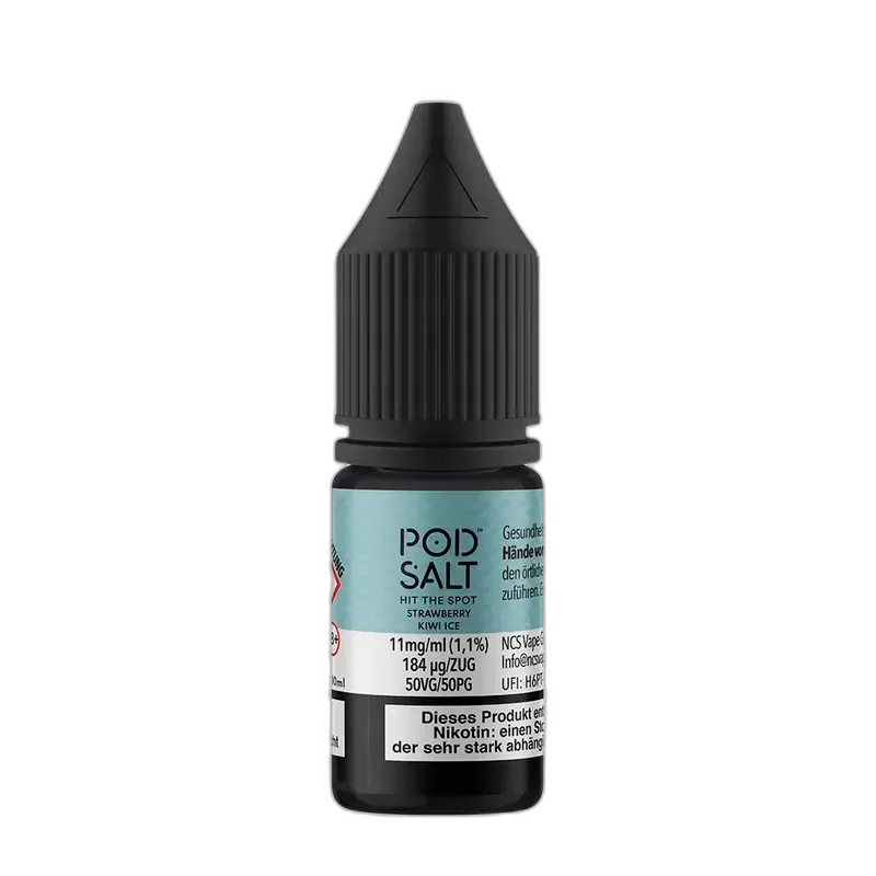Pod Salt Fusion - Strawberry Kiwi Ice - 10ml Liquid 11mg Nikotinsalz