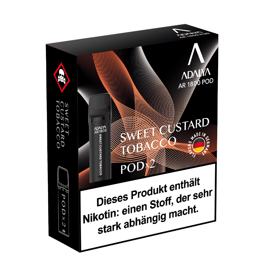 2x Adalya AR1800 - Sweet Custard Tobacco - 20mg Nikotinsalz 2ml