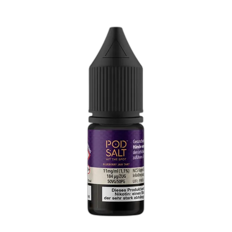 Pod Salt Fusion - Blueberry Jam Tart - 10ml Liquid 11mg Nikotinsalz