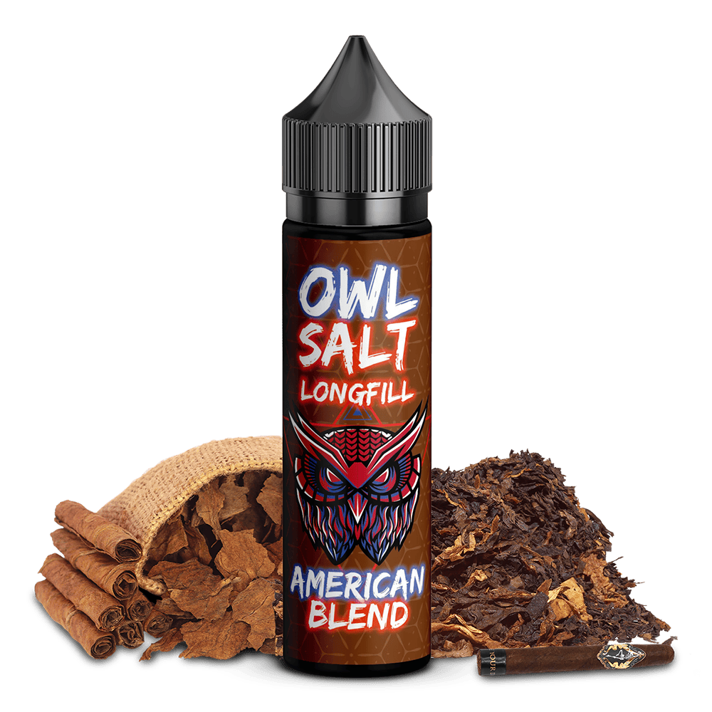OWL Salt Aroma Longfill - American Blend - 10ml in 60ml Flasche