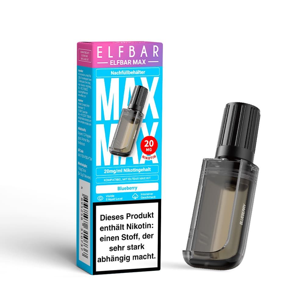 Elfbar MAX Refill Pod - Blueberry - 20mg Nikotinsalz 10ml