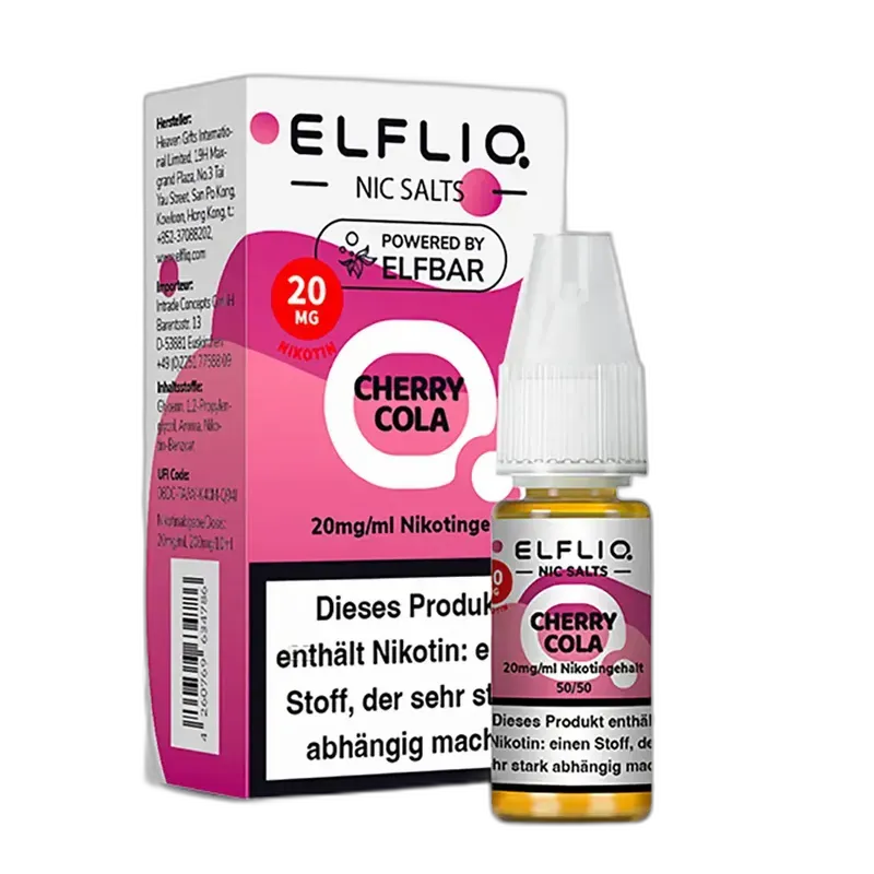 Elfliq by Elfbar Nikotinsalz - Cherry Cola - Liquid 20mg 10ml