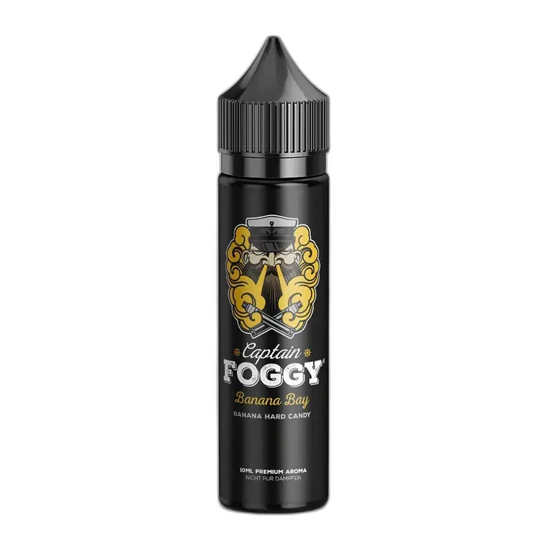 Captain Foggy Longfill - Banana Bay - 10ml Aroma in 60ml Flasche