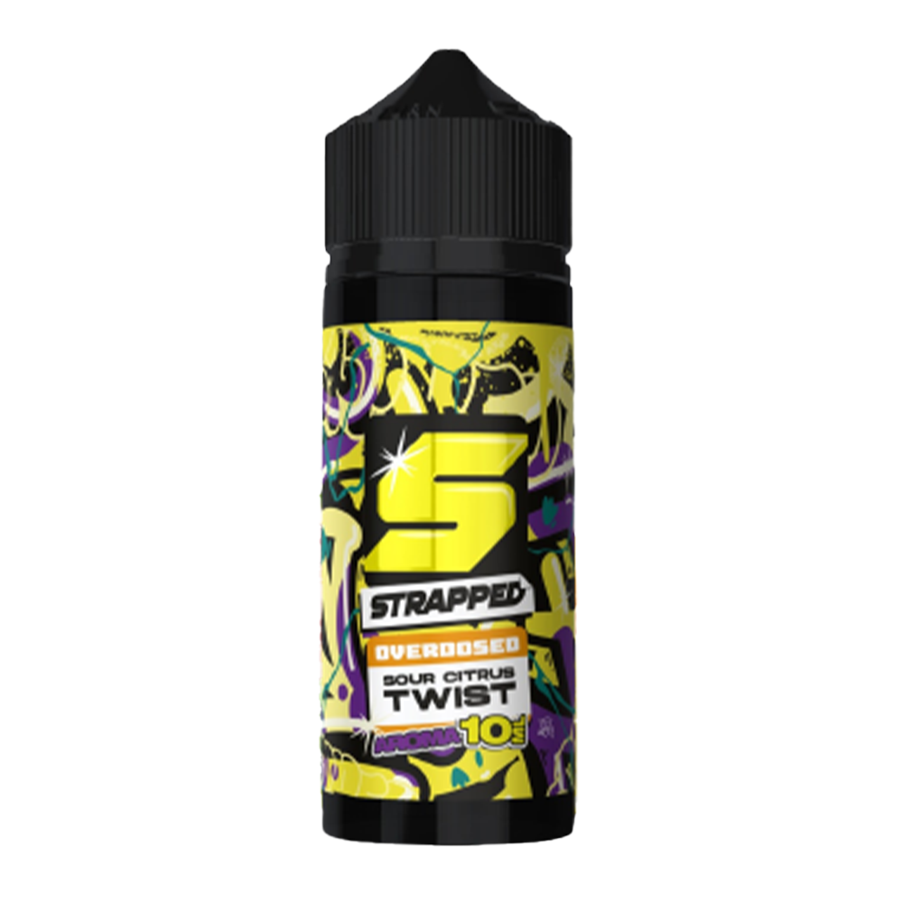 Strapped Longfill - Sour Citrus Twist - Overdosed 10ml Aroma in 120ml Flasche