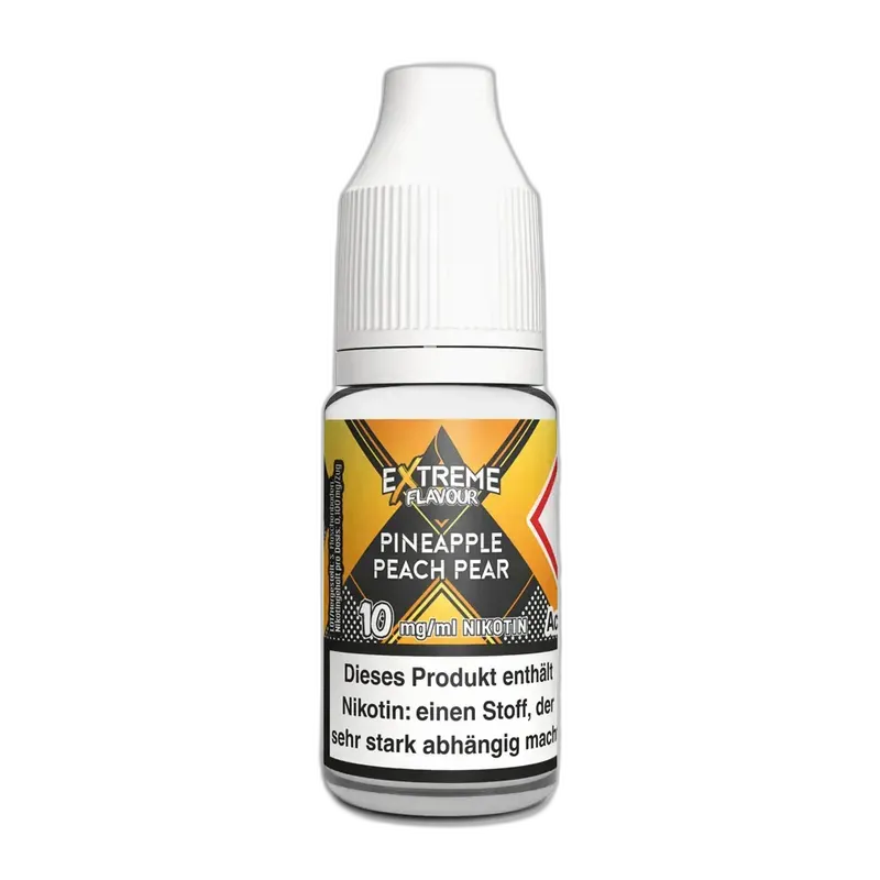 Extreme Flavour - Pineapple Peach Pear - Overdosed Liquid 10mg 10ml HYBRID NICSALT