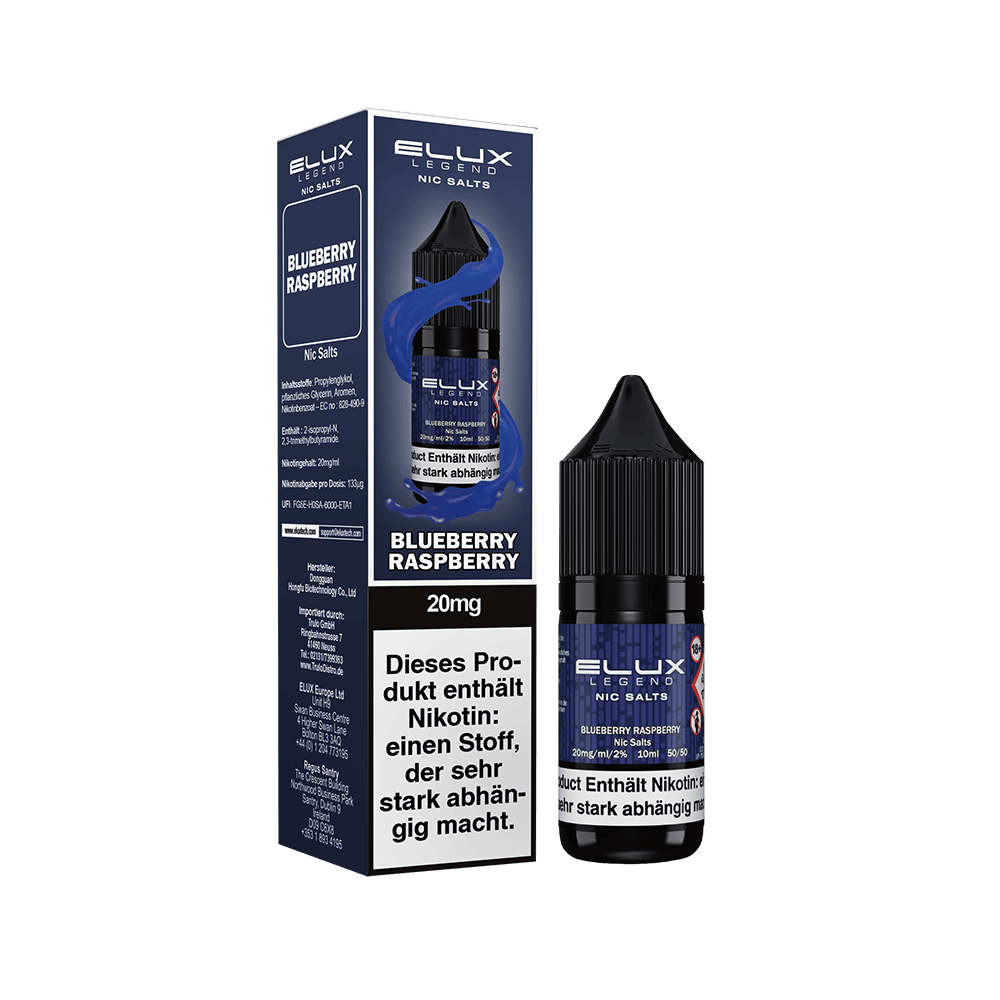 Elux Nikotinsalz - Blueberry Raspberry - Liquid 20mg 10ml