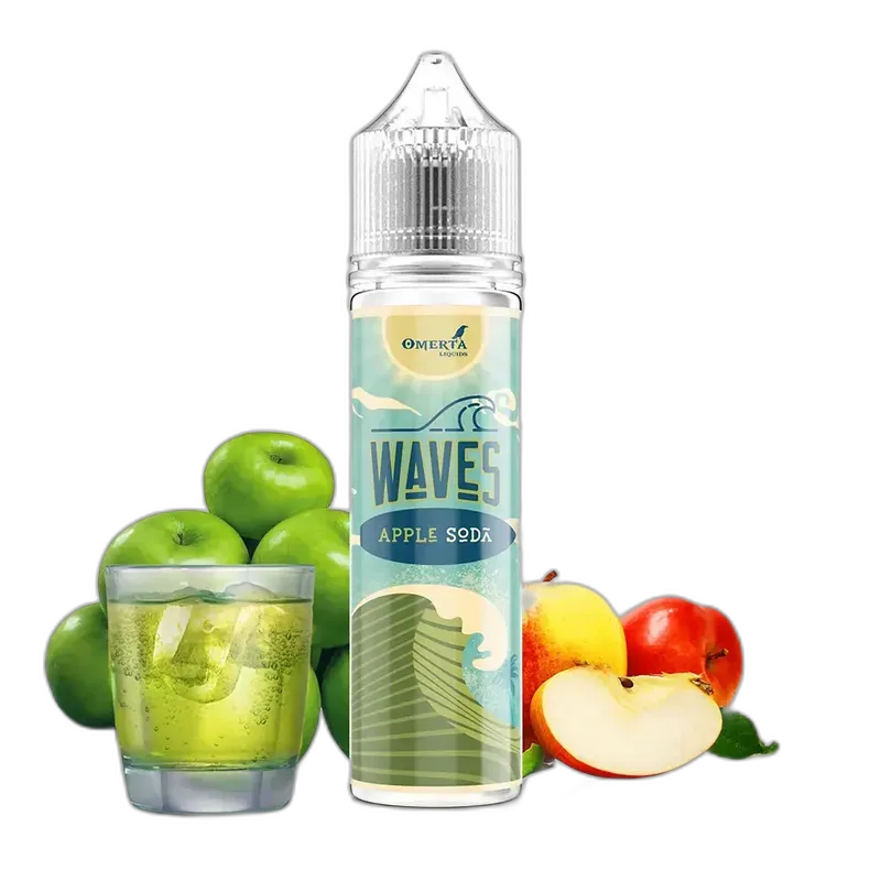 Omerta Aroma Longfill - Waves Apple Soda - 10ml in 60ml Flasche