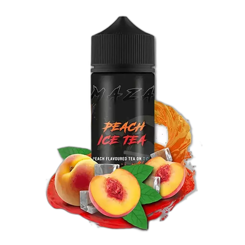 MaZa Longfill - Peach Ice Tea - 10ml Aroma in 120ml Flasche