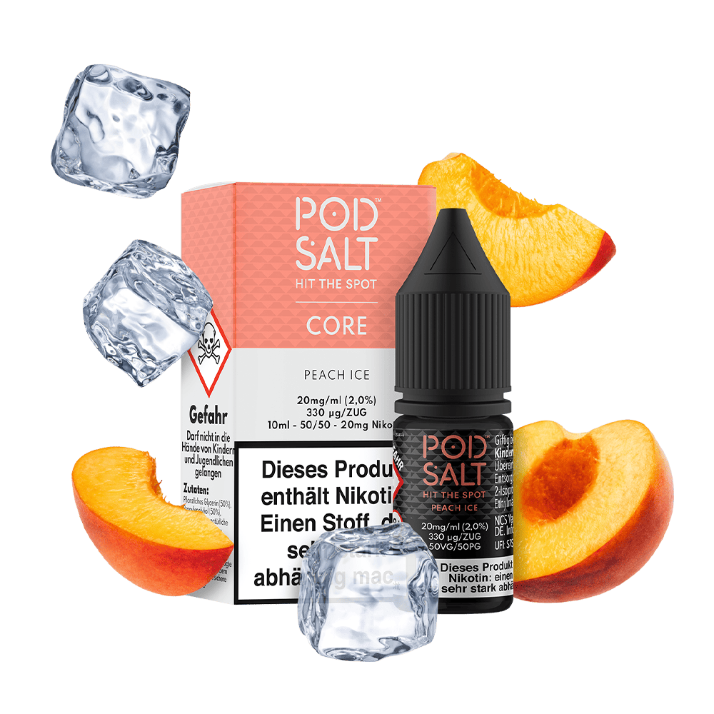 Pod Salt Core Nikotinsalz - Peach Ice - Liquid 20mg 10ml