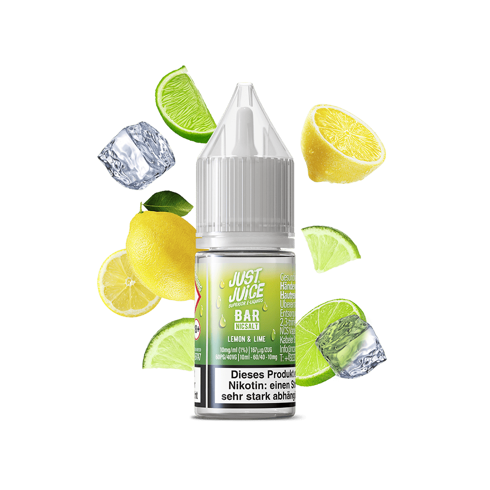 Just Juice Nikotinsalz - Lemon & Lime - 10ml Liquid 10mg