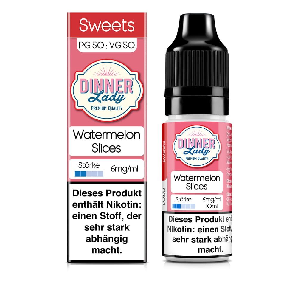 Dinner Lady Liquid - Watermelon Slices - 50/50 10ml 6mg