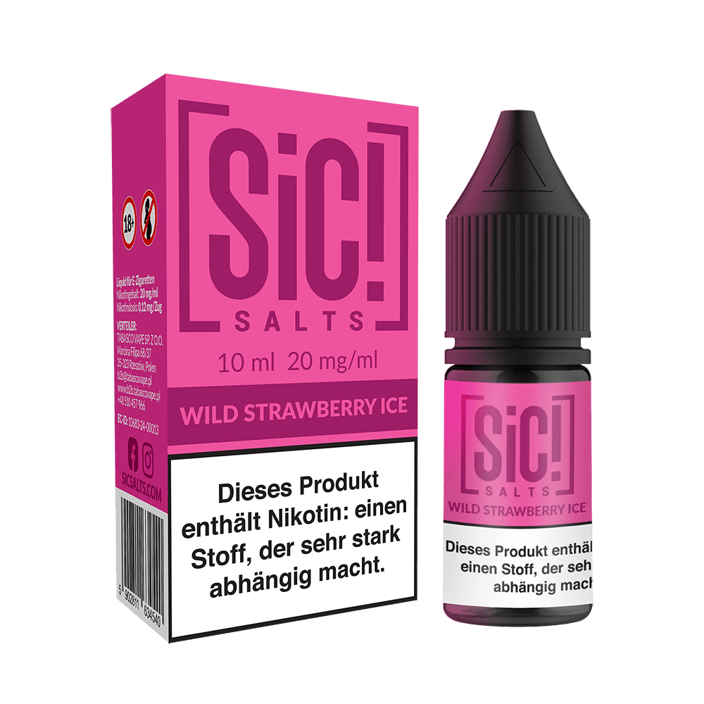 SIC Nikotinsalz - Wild Strawberry Ice -10ml Liquid 20mg