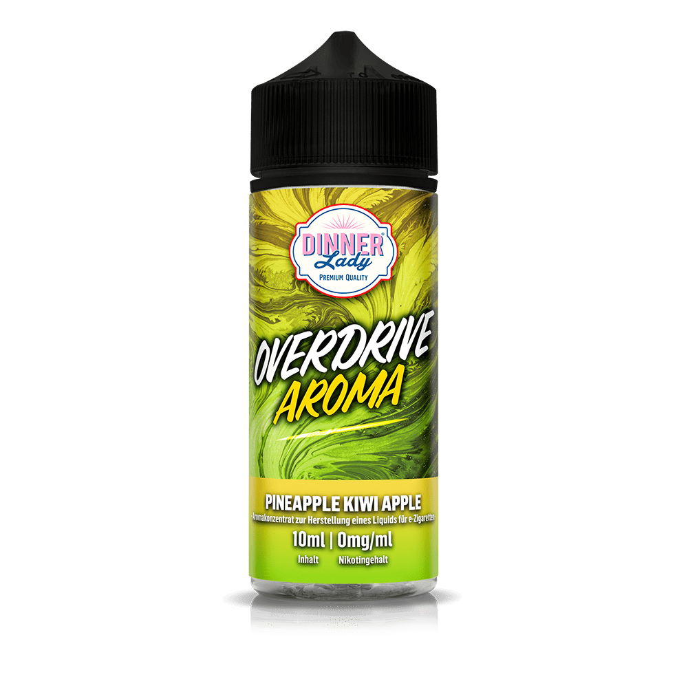 Dinner Lady Overdrive Longfill - Pineapple Kiwi Apple - 10ml in 120ml Flasche